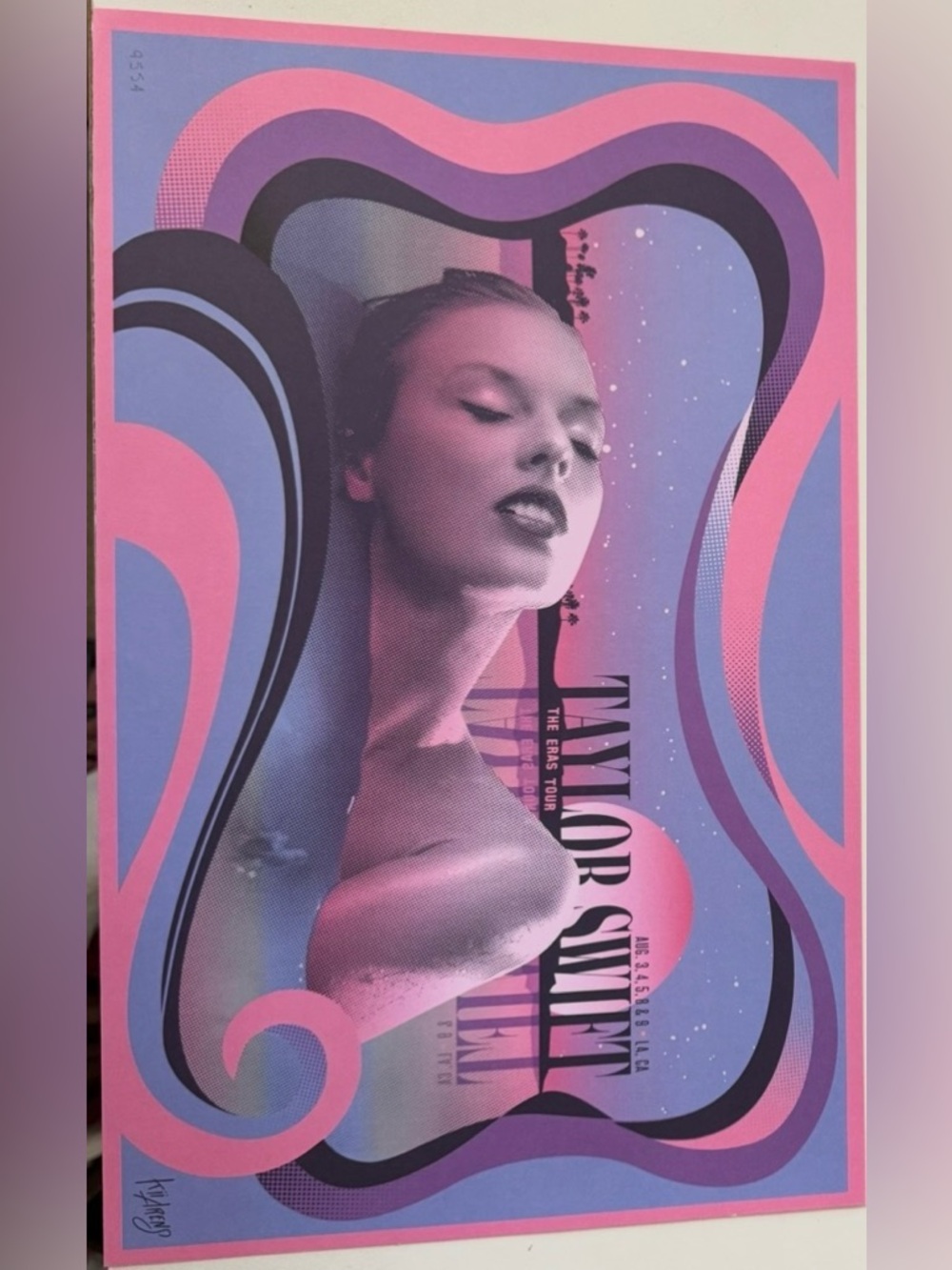 Taylor Swift Eras Tour VIP Box Postcards and Posters (including LA, CA poster)